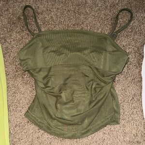 Green tank top